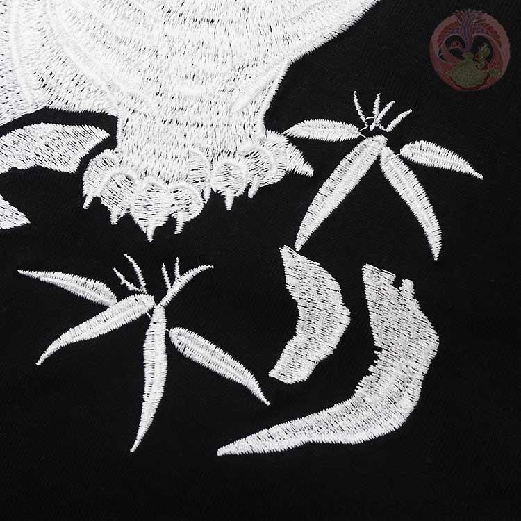 和柄T 花旅楽団 はなたびがくだん スクリプト 白竜と白虎 刺繍半袖Tシャツ ST-604 |  | 02