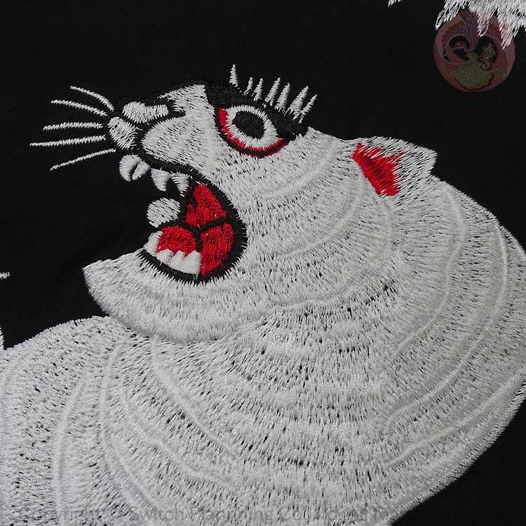 和柄T 花旅楽団 はなたびがくだん スクリプト 白竜と白虎 刺繍半袖Tシャツ ST-604 |  | 08