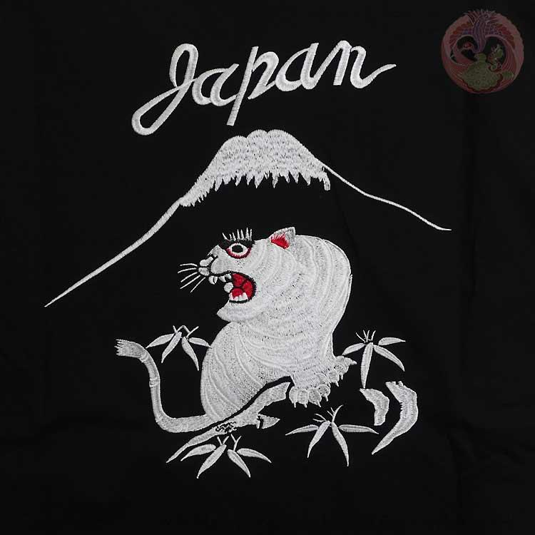 和柄T 花旅楽団 はなたびがくだん スクリプト 白竜と白虎 刺繍半袖Tシャツ ST-604 |  | 09