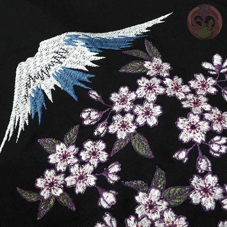 和柄T 花旅楽団 はなたびがくだん スクリプト 花火と舞妓 刺繍半袖Tシャツ ST-606 |  | 08