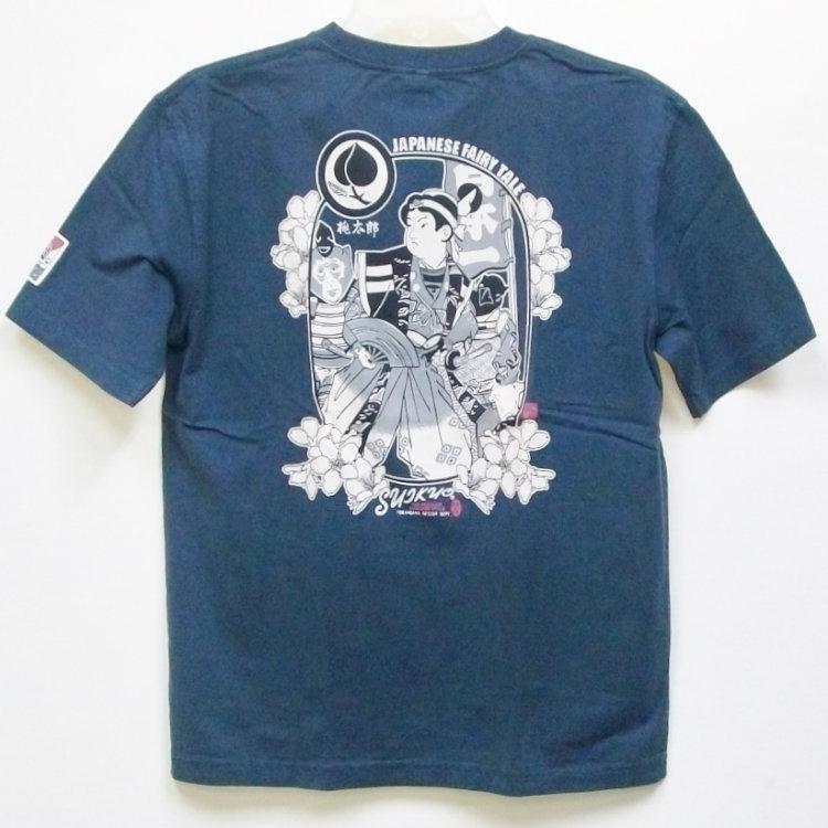 粋狂 すいきょう半袖Tシャツ SYT-141 桃太郎 和柄 和 : SCRIPT