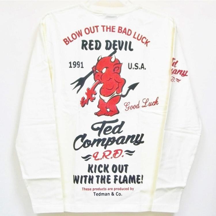 ロングTシャツ APPLETRAP GENT TOYS デッドマン ロンT TEDMAN（テッドマン） ロンT 長袖Tシャツ TDLS314 RED DEVIL アメカジ