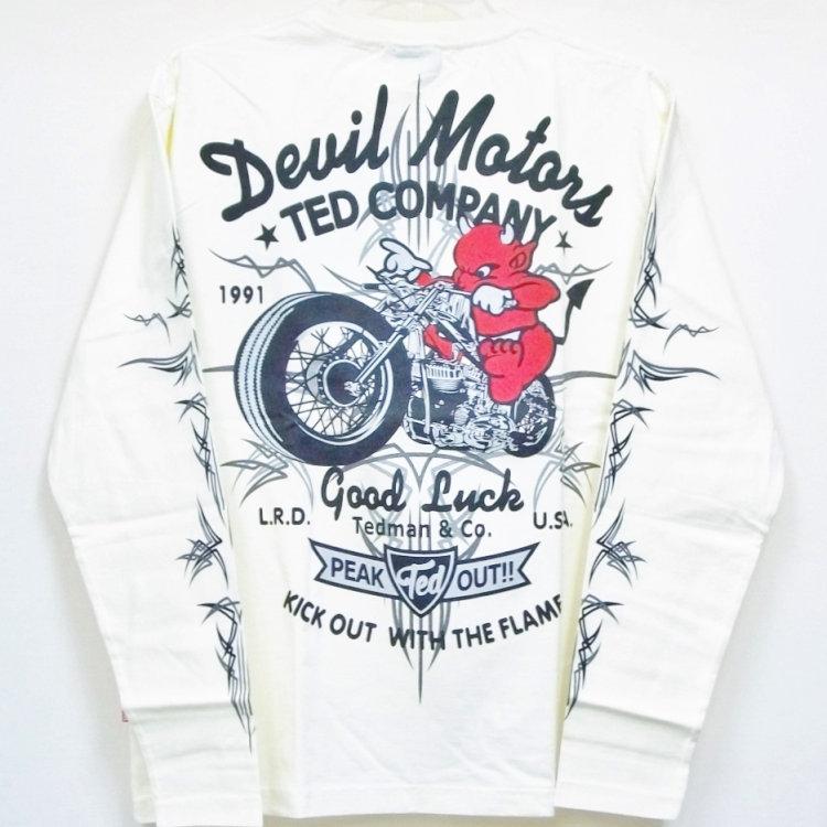 TEDMAN（テッドマン） ロンT 長袖Tシャツ TDLS-316 DEVIL MOTORS