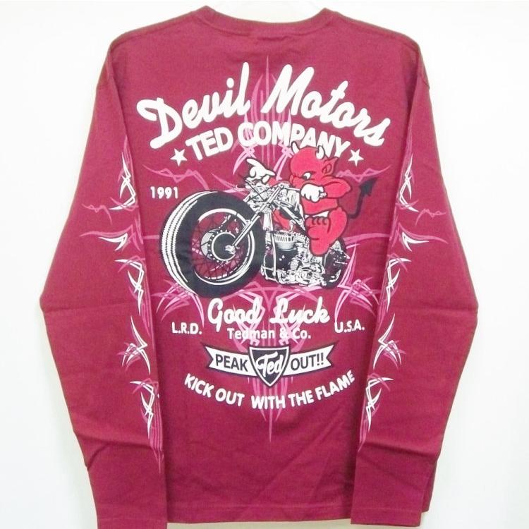 TEDMAN（テッドマン） ロンT 長袖Tシャツ TDLS-316 DEVIL MOTORS