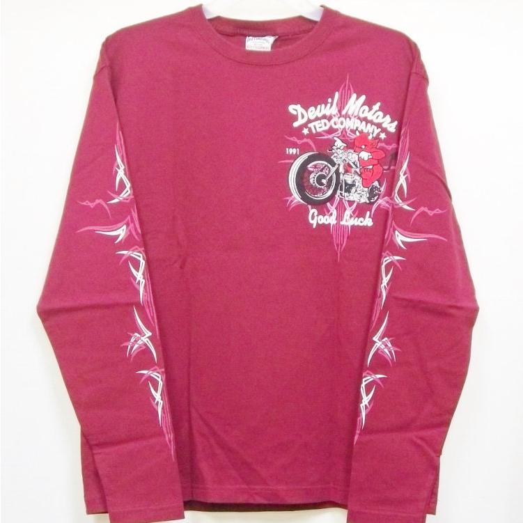 TEDMAN（テッドマン） ロンT 長袖Tシャツ TDLS-316 DEVIL MOTORS