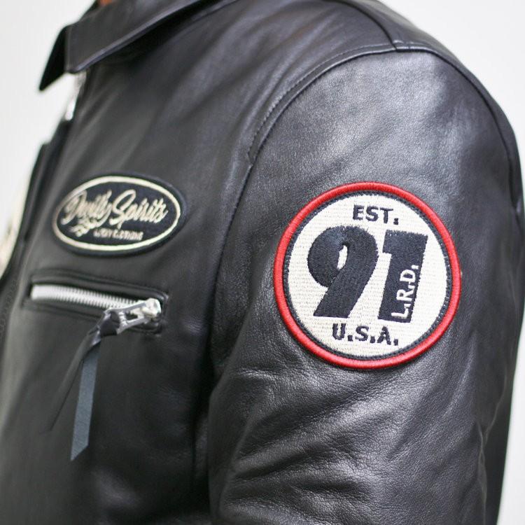 TEDMAN（テッドマン） TEDMANラムレザー衿付ライダースジャケット TDRJ