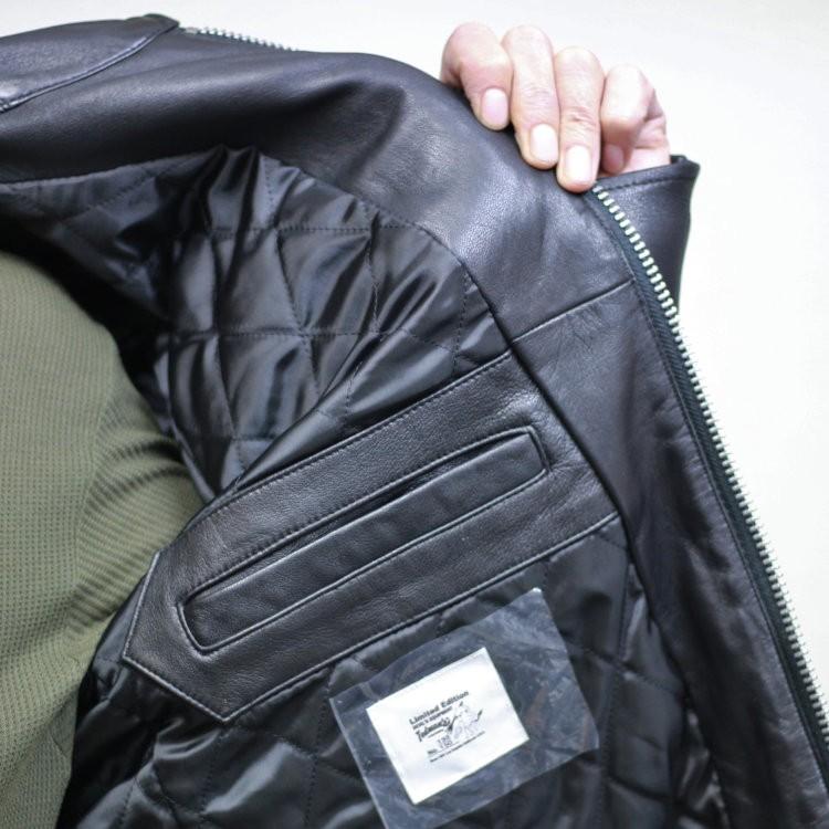 TEDMAN テッドマン TEDMANラムレザー衿付ライダースジャケット TEDMAN テッドマン TEDMANラムレザー衿付ライダースジャケット