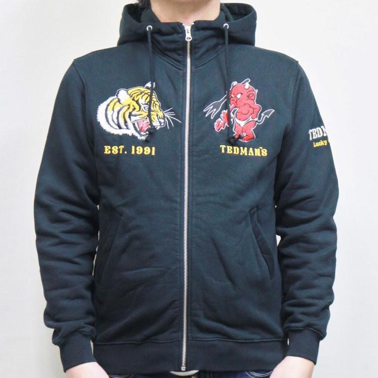 TEDMAN（テッドマン） テッドマン刺繍スウェットパーカー TDSP-153