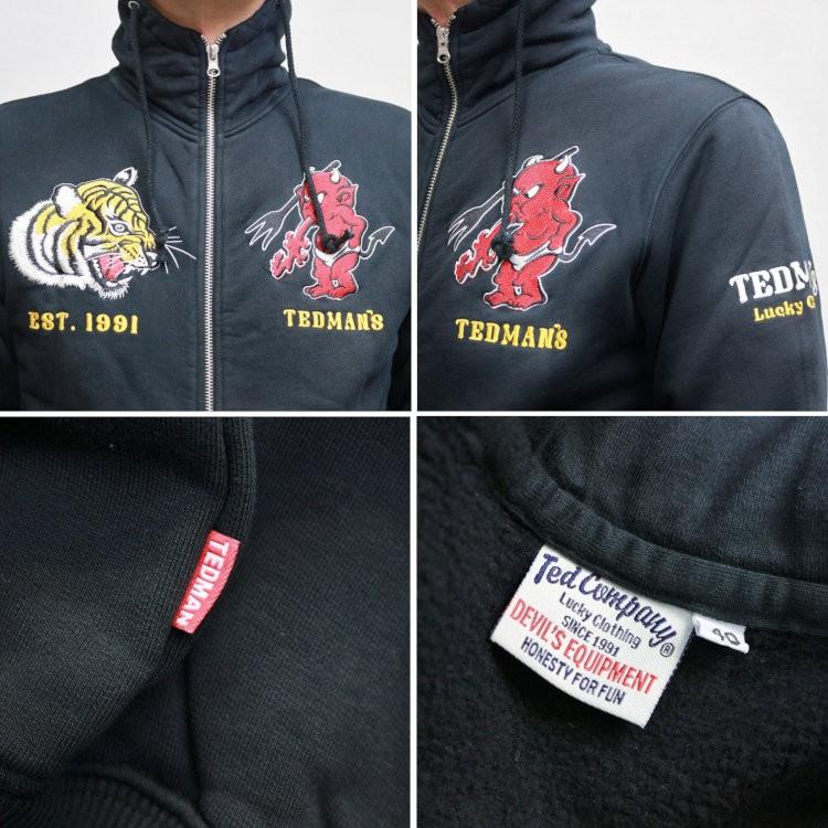 TEDMAN（テッドマン） テッドマン刺繍スウェットパーカー TDSP-153
