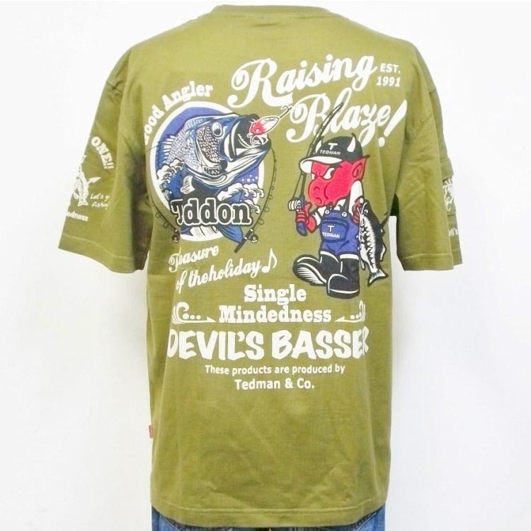 テッドマン TEDMAN 半袖Tシャツ TDSS-502 テドン バスフィッシング 釣り アメカジ バイカー ミリタリー | TEDMAN | 07