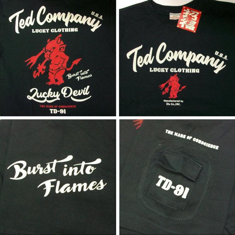 TEDMAN テッドマン TEDMAN半袖Tシャツ TDSS-547 ステンシル