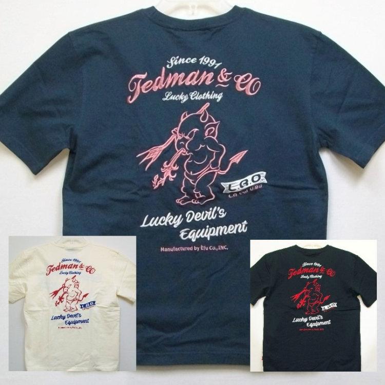テッドマン TEDMAN 刺繍半袖Tシャツ TDSS-548 アメカジ バイカー ミリタリー | TEDMAN
