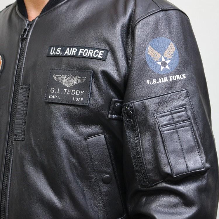 【良品】限定300希少 TEDMAN MA-1 （リアルレザー）ブラック／40 MA-1 | フライトジャケット | TEDMAN