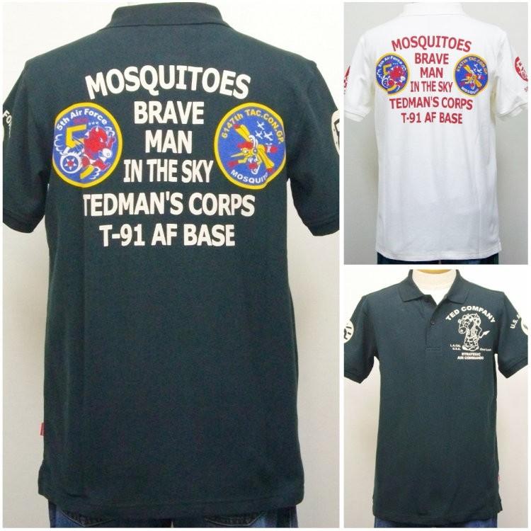 TEDMAN テッドマン半袖ポロシャツ TSPS-127 5thAIR FORCE/アメカジ バイカー ミリタリー クールビズ | TEDMAN
