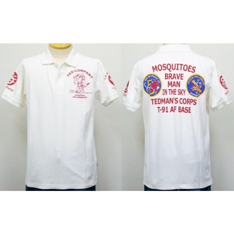 TEDMAN テッドマン半袖ポロシャツ TSPS-127 5thAIR FORCE/アメカジ バイカー ミリタリー クールビズ | TEDMAN | 03