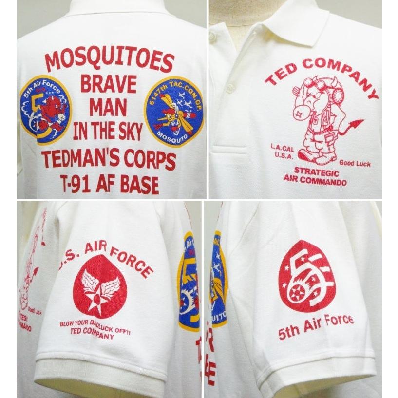 TEDMAN テッドマン半袖ポロシャツ TSPS-127 5thAIR FORCE/アメカジ バイカー ミリタリー クールビズ | TEDMAN | 04