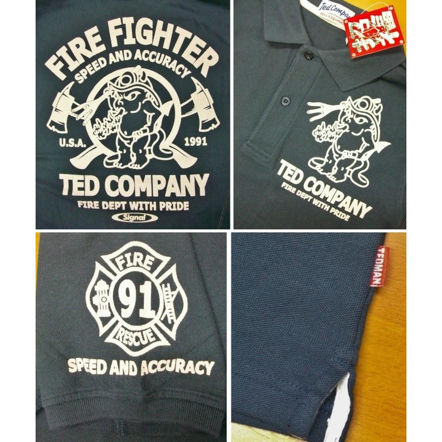 TEDMAN テッドマン半袖ポロシャツ TSPS-131 ファイヤーファイター/アメカジ バイカー ミリタリー クールビズ | TEDMAN | 04