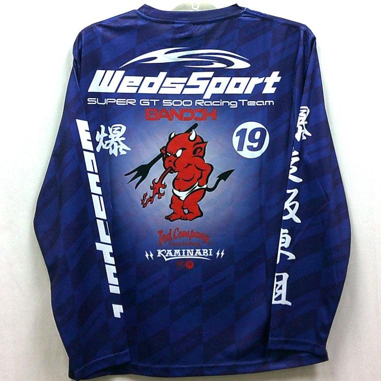 TEDMAN テッドマン×カミナリ×WedssportBANDOH トリプルコラボ ドライ長袖Tシャツ WSBDRLT-01 アメカジ モーター系 | TEDMAN | 02