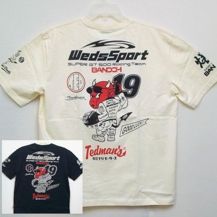 TEDMAN テッドマン×カミナリ×WedssportBANDOH トリプルコラボ半袖Tシャツ WSBT-02 アメカジ モーター系 | TEDMAN