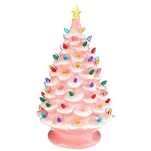 一番の贈り物 並行輸入品Mr. Christmas ノスタルジックツリー 24インチ ピンク クリスマスデコ コスチューム衣装