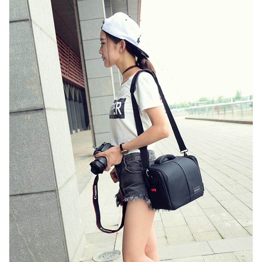 カメラバッグ ショルダーバッグ 一眼レフ カメラケース おしゃれ 一眼レフカメラ用バッグ ブラック 大容量 多機能 旅行 撮影 初心者 男女兼用 Jxi591 ボーダーストア02 通販 Yahoo ショッピング