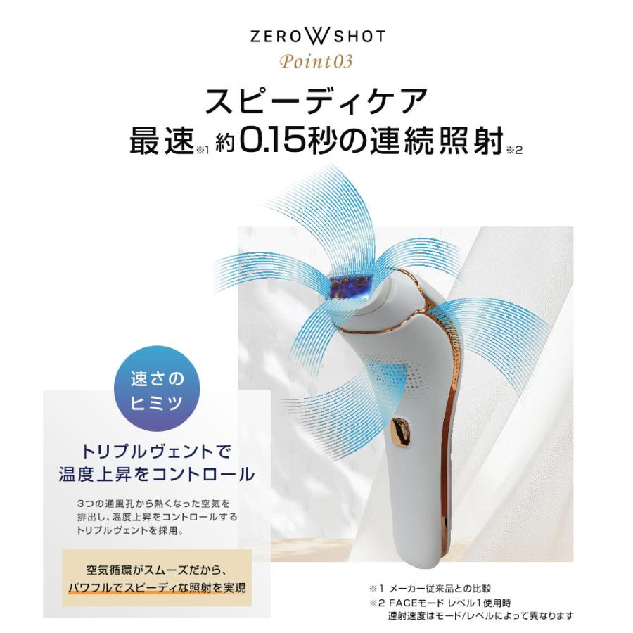 家庭用光美容器 ムダ毛ケア DR.ELLEMISS ZERO W SHOT (ドクターエル