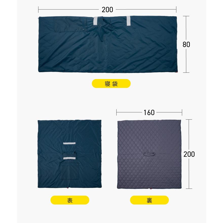 防災グッズ 寝袋 防災時寒さ対策 ポンチョ SONAENO クッション型着