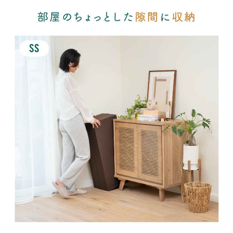 マットレス セミシングル 折りたたみ 高硬度 六つ折りマットレス 80cm