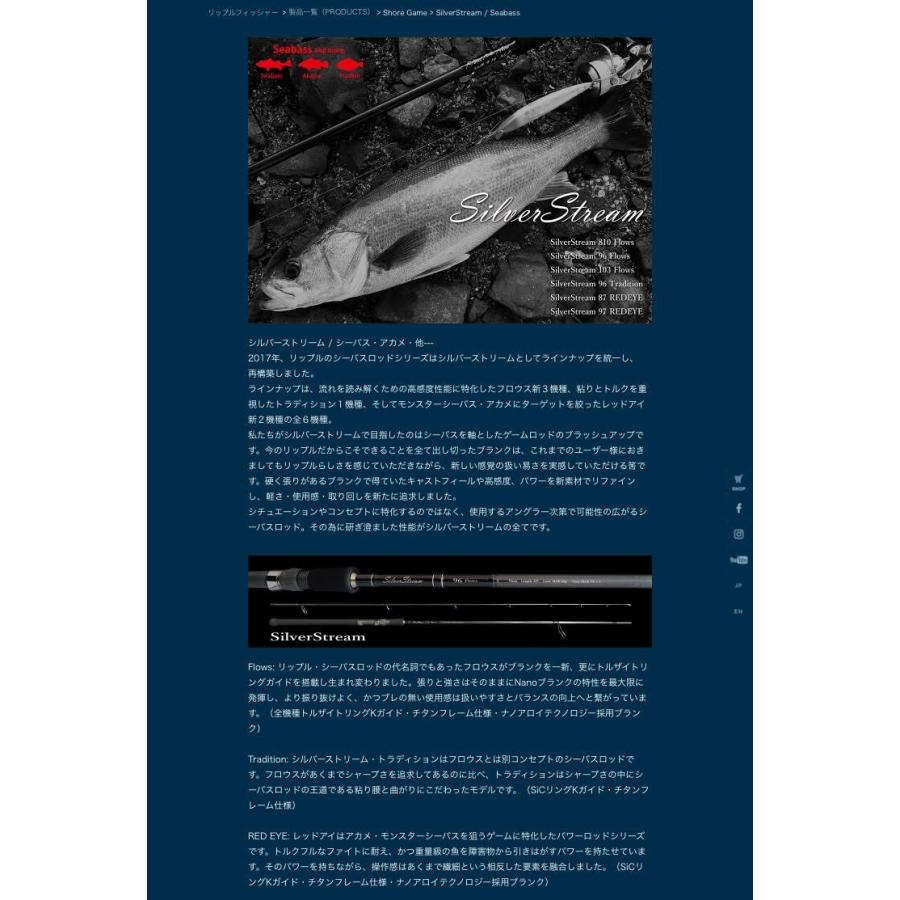 リップルフィッシャー シルバーストリーム フロウス 96 TZ nano