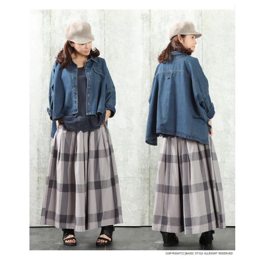 パンツ 春夏 ワイドパンツ レディース チェック柄 綿100