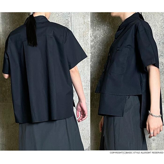 美品✨Y's　ワイズ　半袖プルオーバー　アシンメトリー　変形　リネン混　ブラック 裾変形デザイン アシンメトリー Tシャツ レディース トップス