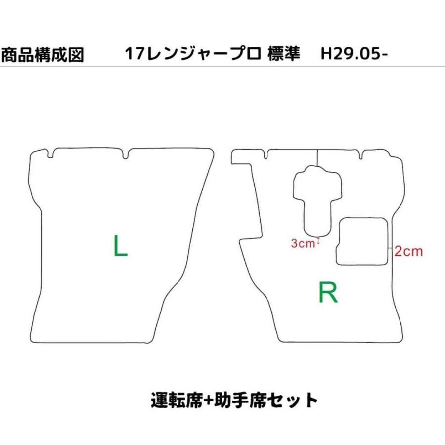 日野 17レンジャー レンジャープロ 運転席 助手席セット トラック
