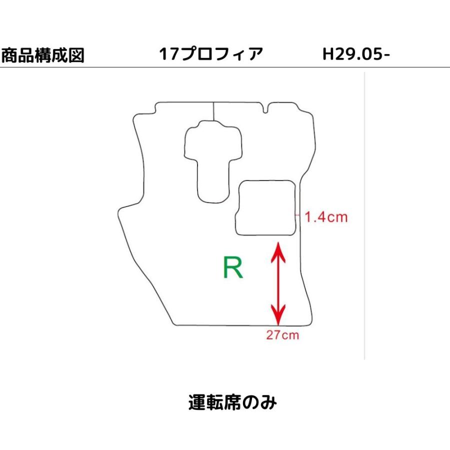 (*´꒳`*) 17プロフィア RL 日野 17プロフィア グランドプロフィア 運転席 トラックマット H04.07