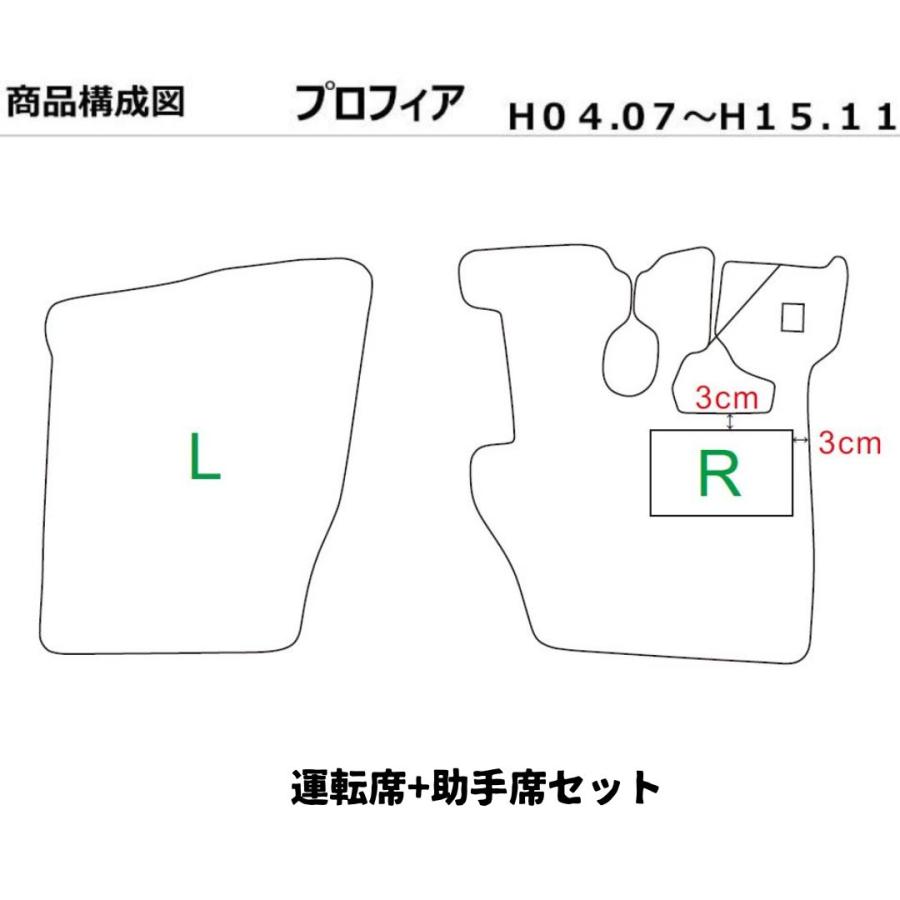 日野 17プロフィア グランドプロフィア 運転席 助手席セット トラック