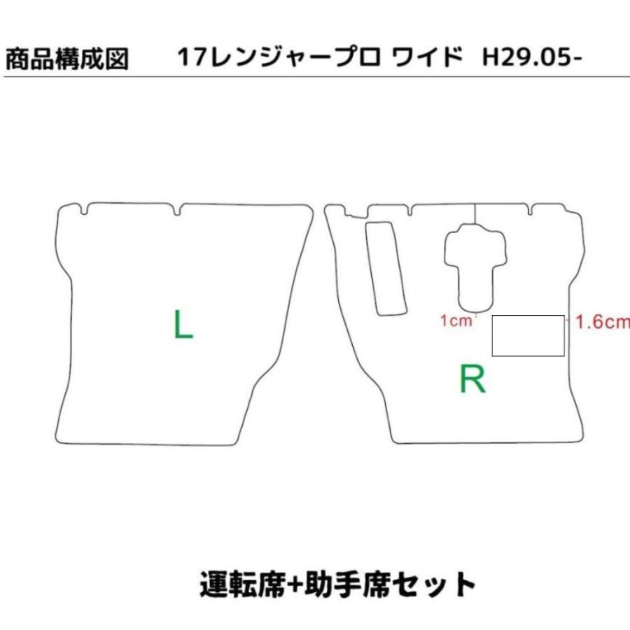 日野 現行 17レンジャー ワイド 運転席 助手席 セット H29.5〜 4t 中型