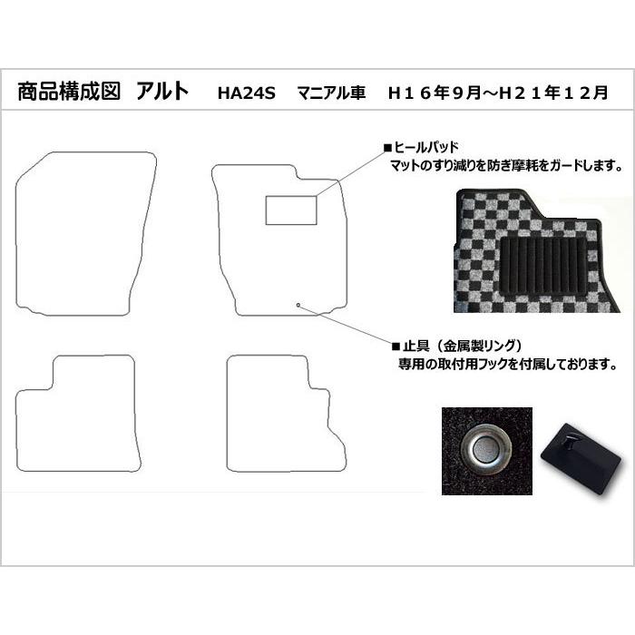 フロアマット Aタイプ スズキ アルト アルトバン24s 車種別 おすすめ おしゃれ コスパ 足マット Aviles Ta 物流サポートショップtsubasa 通販 Yahoo ショッピング