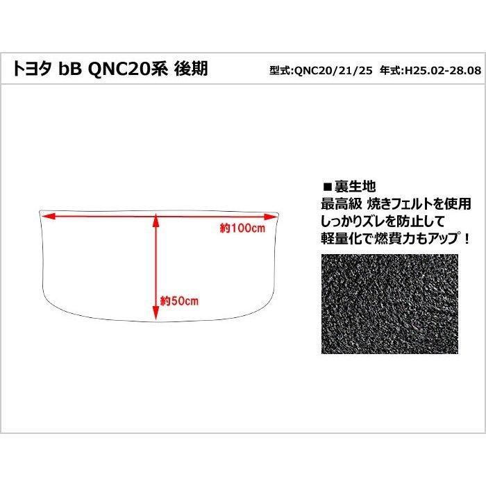 トヨタ bB QNC20 QNC21 QNC25 トランクマット ラゲッジマット 選べる16