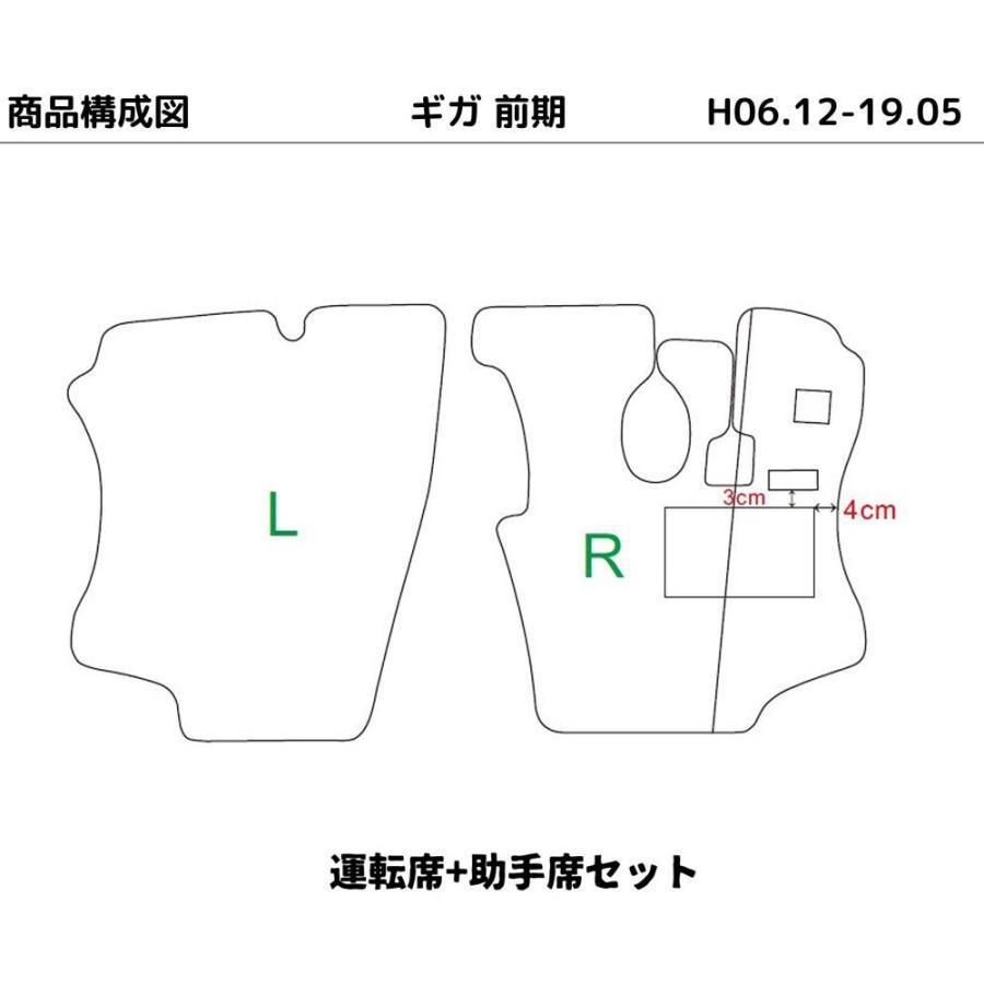 いすゞ ギガ 運転席 助手席セット トラックマット ファイブスターギガ