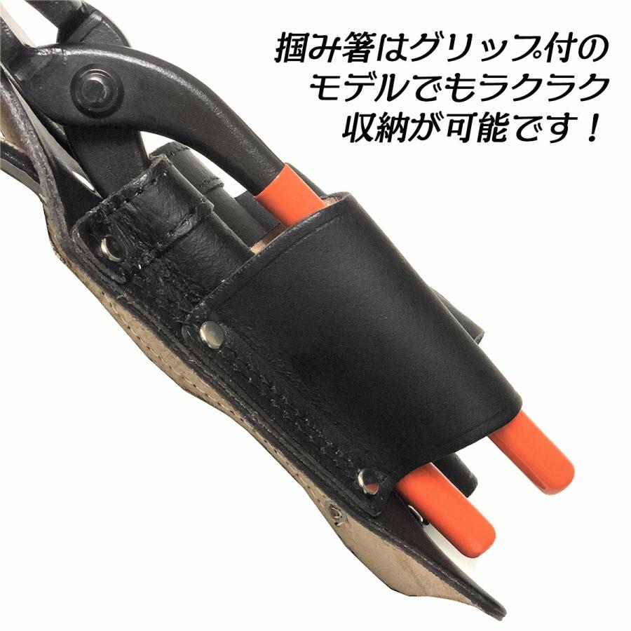 鳶壱 頑丈黒革板金ケース/スラッシュ 国産牛革仕様 板金バサミ 鳶壱 頑丈黒革板金ケース/スラッシュ 国産牛革仕様 板金バサミ