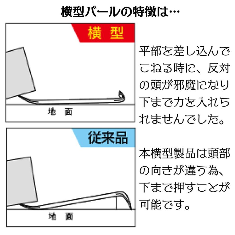MKK ラフばらしバール 横型 900mm 解体作業 テコ作業 釘抜き