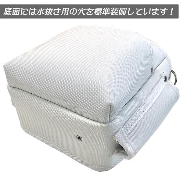 KOZUCHI 電工用腰袋2段 白 ナイロン製 軽量 工具 道具入れ 電工腰袋