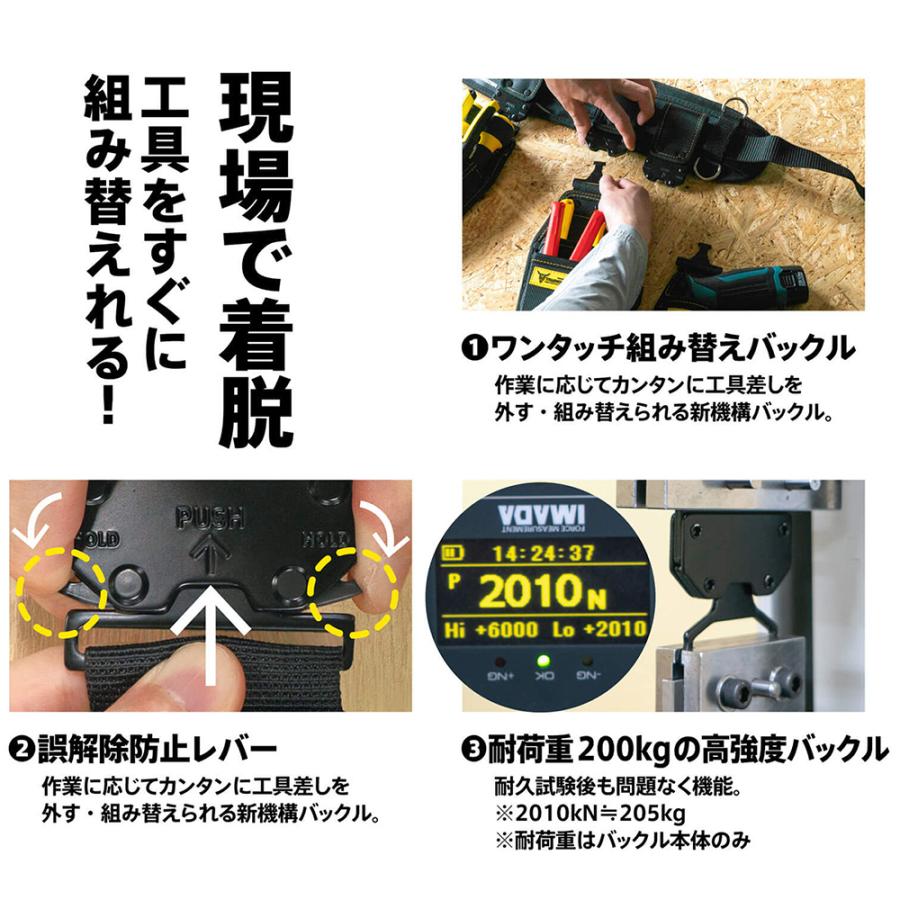 ツノダ LOCX 着脱式 ペンチ差し 3段タイプ ロックス 工具差し
