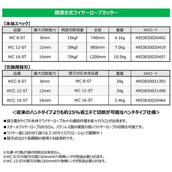 HIT 据え置き型ワイヤーロープカッター 最大切断径 8mm 替刃式 