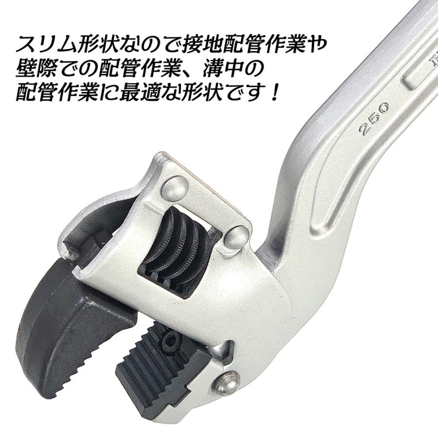 HIT アルミ鍛造製 コーナーレンチ 600mm 40A~80A 1 1/2~3 最大口開き