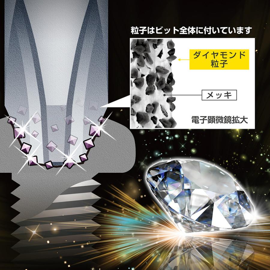 ANEX ダイヤモンドビット (+)2 (+)1 X 85mm 40V対応 コンビビット
