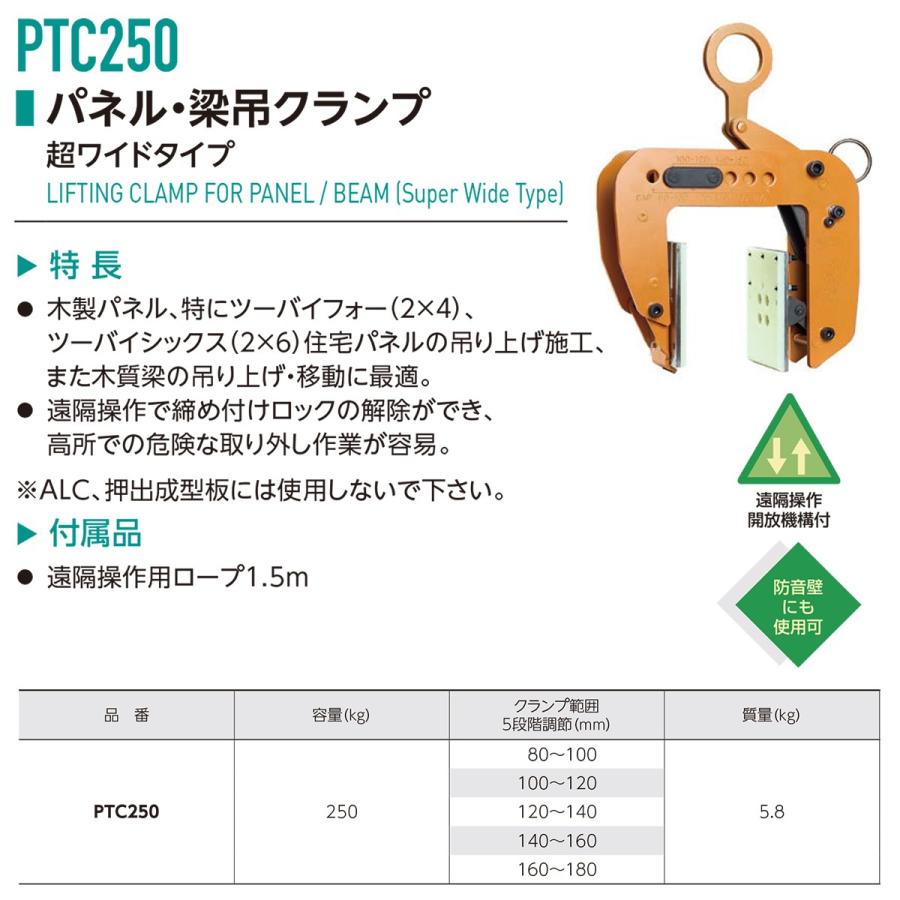 SUPER TOOL スーパーツール パネル 梁吊クランプ 超ワイドタイプ 2台