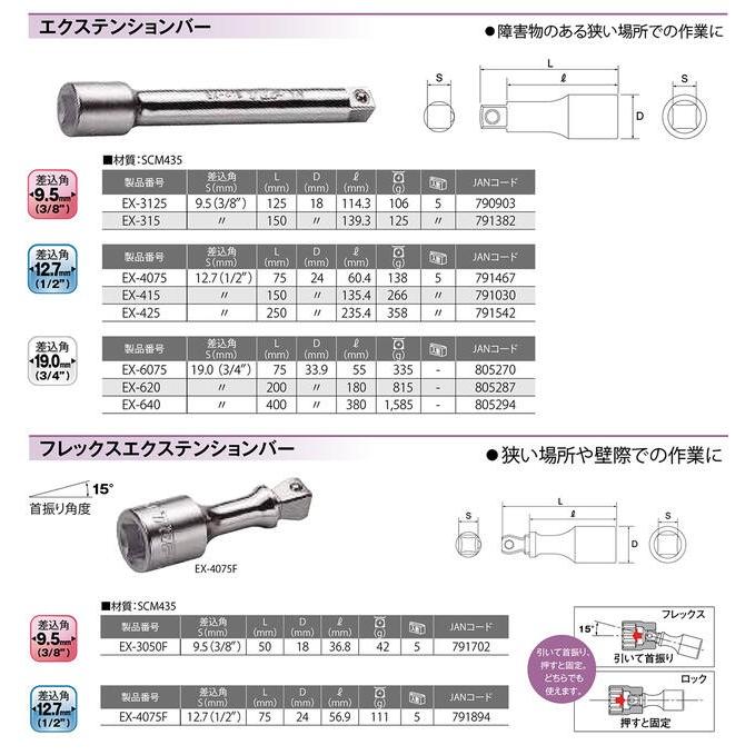 TOP（トップ） トップ工業 ソケットレンチ用フレックス