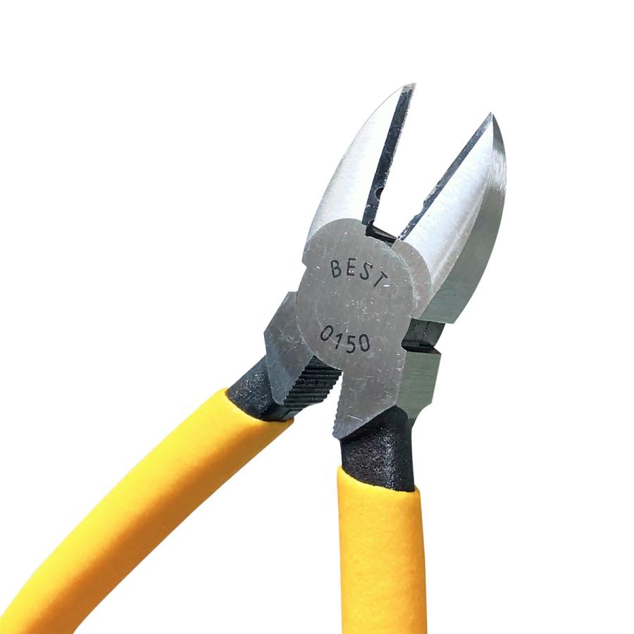 BEST TOOL ベストツール 国産 強力ニッパー 125mm ビニールグリップ付 