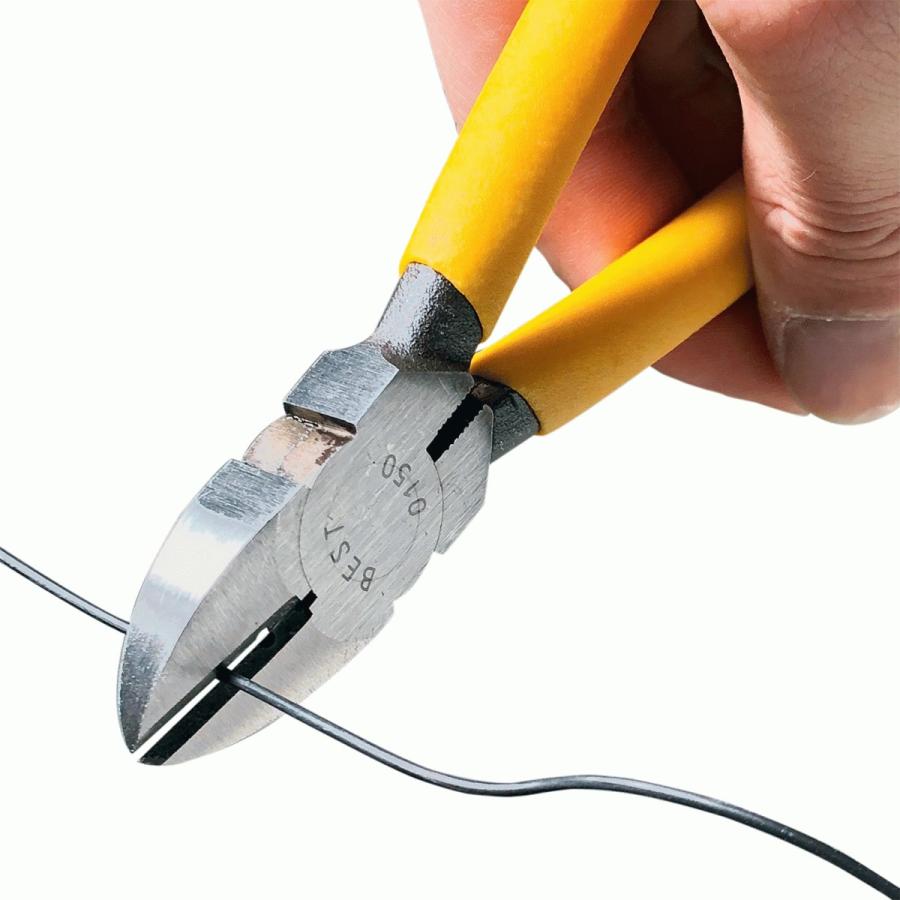 BEST TOOL ベストツール 国産 強力ニッパー 125mm ビニールグリップ付 