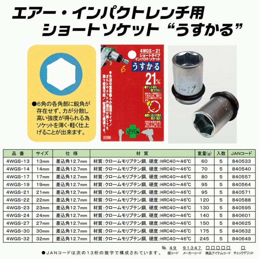 BEST TOOL FPC インパクトレンチ用 ショートソケット 17mm 差込 BEST TOOL FPC インパクトレンチ用 ショートソケット 17mm 差込